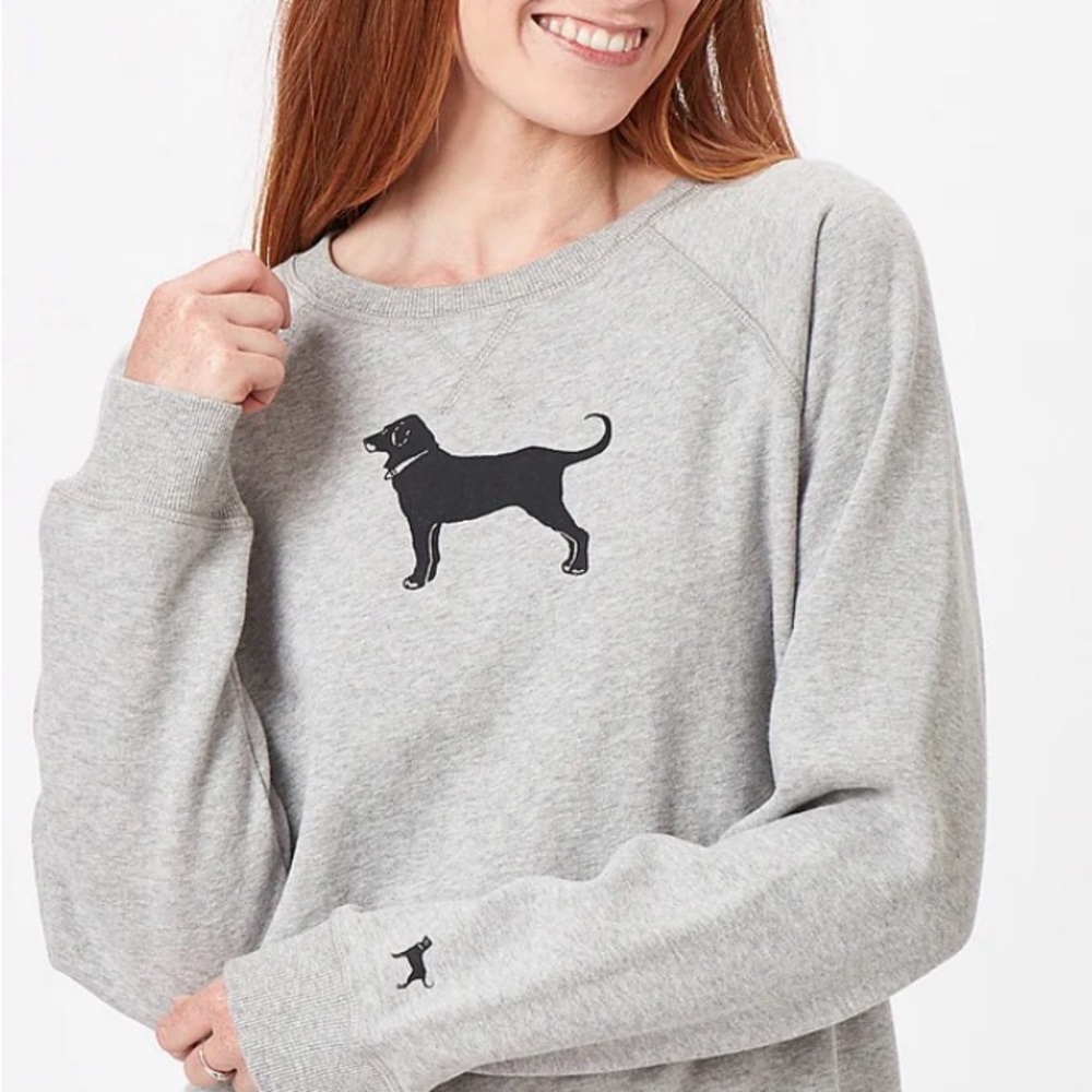 The Black Dog Legacy Collection Classic Crewneck Sweatshirt Women’s Medium Gray